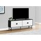 Monarch Specialties Tv Stand, 60 Inch, Console, Storage Cabinet, Living Room, Bedroom, Black And White Laminate I 2732 - alternate 4